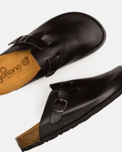 Cheap Flat Shoe ZUECO-559 Black Clogs|Sandals