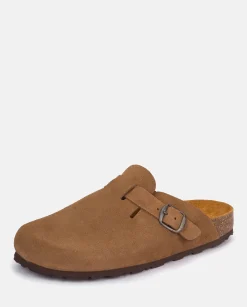 Store Flat Shoe ZUECO-599 Brown Clogs|Flat Sandals