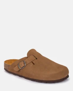 Store Flat Shoe ZUECO-599 Brown Clogs|Flat Sandals