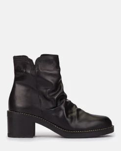 Fashion Heeled Ankle Boot MESINA-003 Black Ankle Boots