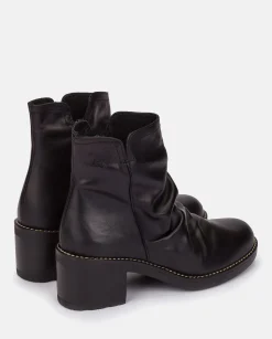 Fashion Heeled Ankle Boot MESINA-003 Black Ankle Boots