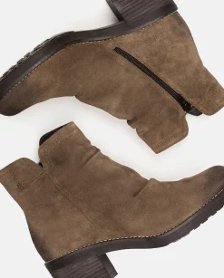 Outlet Heeled Ankle Boot MESINA-003 Grey Ankle Boots