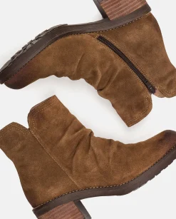 Hot Heeled Ankle Boot MESINA-003 Brown Ankle Boots