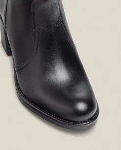 Cheap Heeled Ankle Boot ORNE-003 Black Ankle Boots