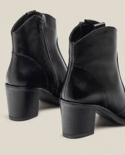 Cheap Heeled Ankle Boot ORNE-003 Black Ankle Boots