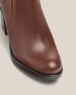 Discount Heeled Ankle Boot ORNE-002 Brown Ankle Boots