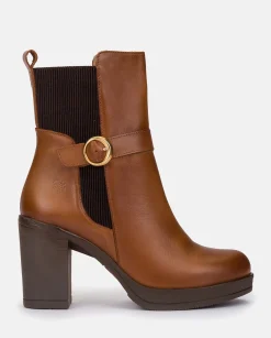 Online Heeled Ankle Boot PILSEN-003 Leather Ankle Boots