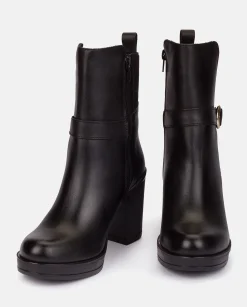 Flash Sale Heeled Ankle Boot PILSEN-003 Black Ankle Boots