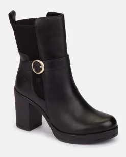 Flash Sale Heeled Ankle Boot PILSEN-003 Black Ankle Boots