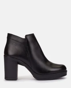 Outlet Heeled Ankle Boot PILSEN-004 Black Ankle Boots