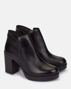 Outlet Heeled Ankle Boot PILSEN-004 Black Ankle Boots