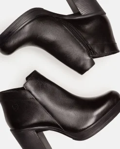 Outlet Heeled Ankle Boot PILSEN-004 Black Ankle Boots