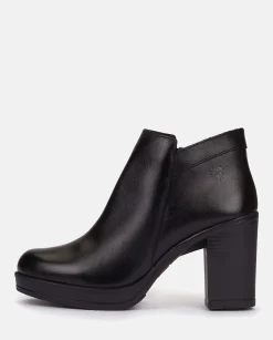Outlet Heeled Ankle Boot PILSEN-004 Black Ankle Boots