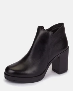Outlet Heeled Ankle Boot PILSEN-004 Black Ankle Boots