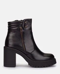 Store Heeled Ankle Boot TUNA-002 Black Ankle Boots