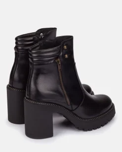 Store Heeled Ankle Boot TUNA-002 Black Ankle Boots