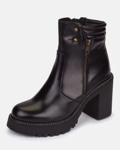 Store Heeled Ankle Boot TUNA-002 Black Ankle Boots