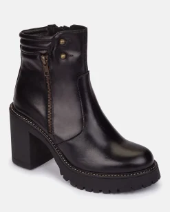 Store Heeled Ankle Boot TUNA-002 Black Ankle Boots
