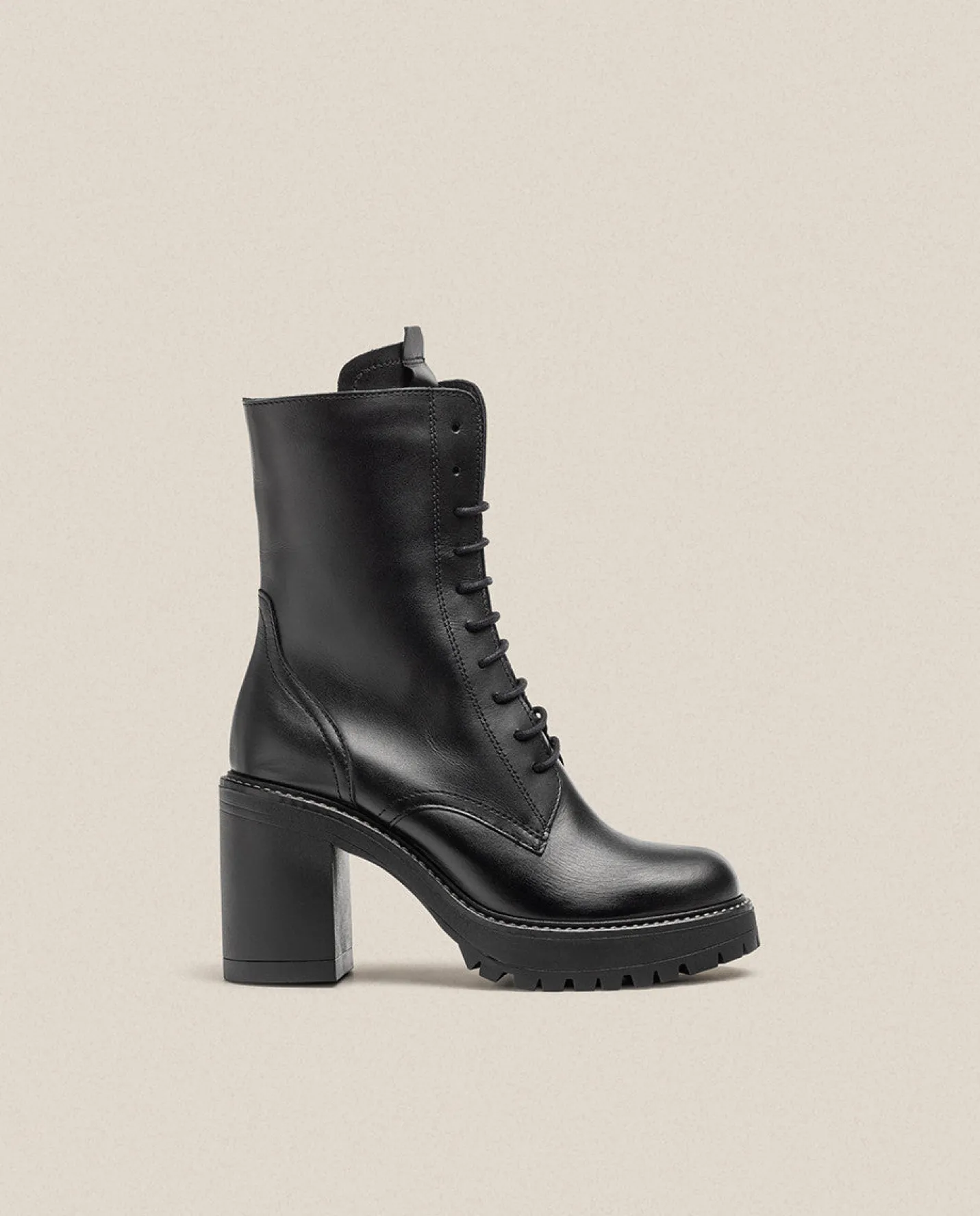 Best Sale Heeled Ankle Boot TUNA-006 Black Ankle Boots