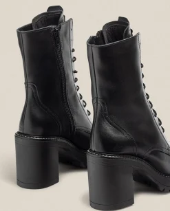 Best Sale Heeled Ankle Boot TUNA-006 Black Ankle Boots