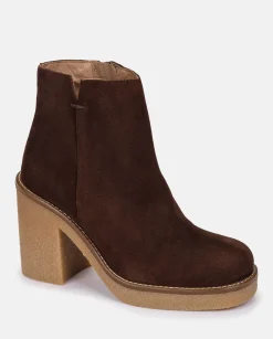Online Heeled Ankle Boots GELA-001 Brown Ankle Boots