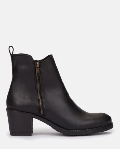 Flash Sale Heeled Ankle Boots LILLE-012 Black Ankle Boots