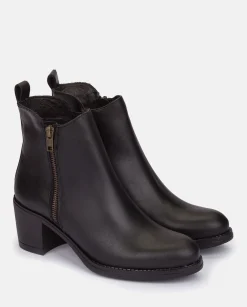 Flash Sale Heeled Ankle Boots LILLE-012 Black Ankle Boots