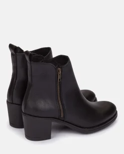 Flash Sale Heeled Ankle Boots LILLE-012 Black Ankle Boots
