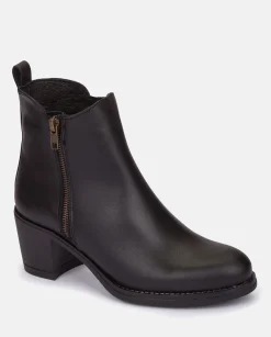 Flash Sale Heeled Ankle Boots LILLE-012 Black Ankle Boots