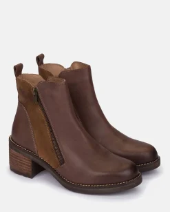 Flash Sale Heeled Ankle Boots MESINA-002 Brown Ankle Boots