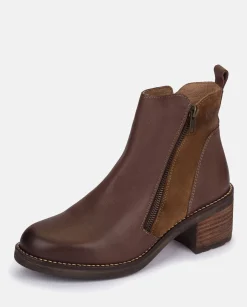 Flash Sale Heeled Ankle Boots MESINA-002 Brown Ankle Boots