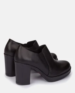 Cheap Heeled Ankle Boots PILSEN-005 Black Shoes