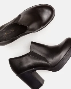 Cheap Heeled Ankle Boots PILSEN-005 Black Shoes