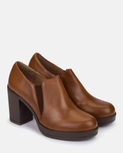 Clearance Heeled Ankle Boots PILSEN-005 Brown Shoes