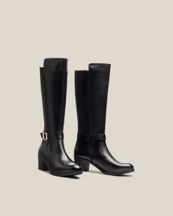 Fashion Heeled Boot LILLE-015 Black Boots