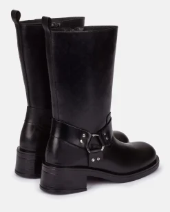 Store Heeled Booty SPA-003 Black Ankle Boots|Boots