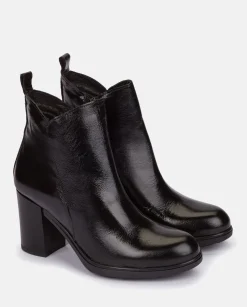 Fashion Heeled Shoe KIEL-002 Black Ankle Boots