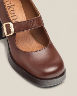 New Heeled Shoe KOLIN-010 Brown Shoes