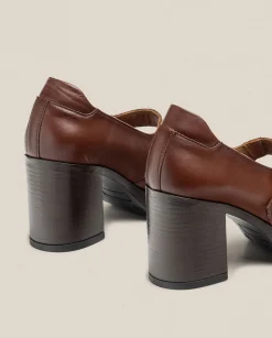 New Heeled Shoe KOLIN-010 Brown Shoes