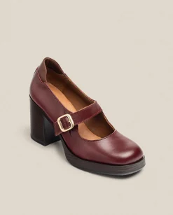 Online Heeled Shoe KOLIN-010 Burgundy Shoes