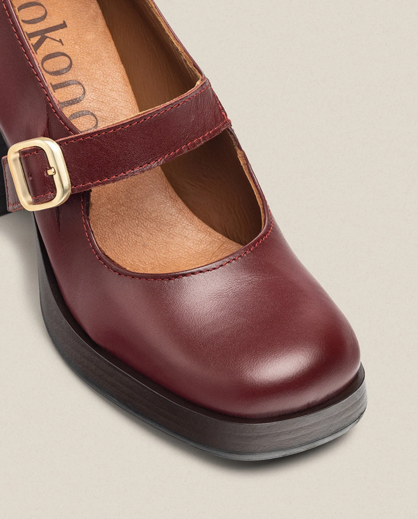 Online Heeled Shoe KOLIN-010 Burgundy Shoes