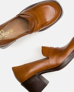 Discount Heeled Shoe LANDAS-001 Brown Shoes