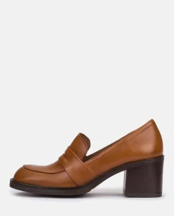 Discount Heeled Shoe LANDAS-001 Brown Shoes