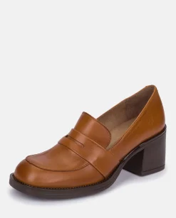 Discount Heeled Shoe LANDAS-001 Brown Shoes