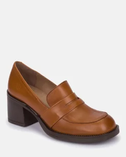 Discount Heeled Shoe LANDAS-001 Brown Shoes