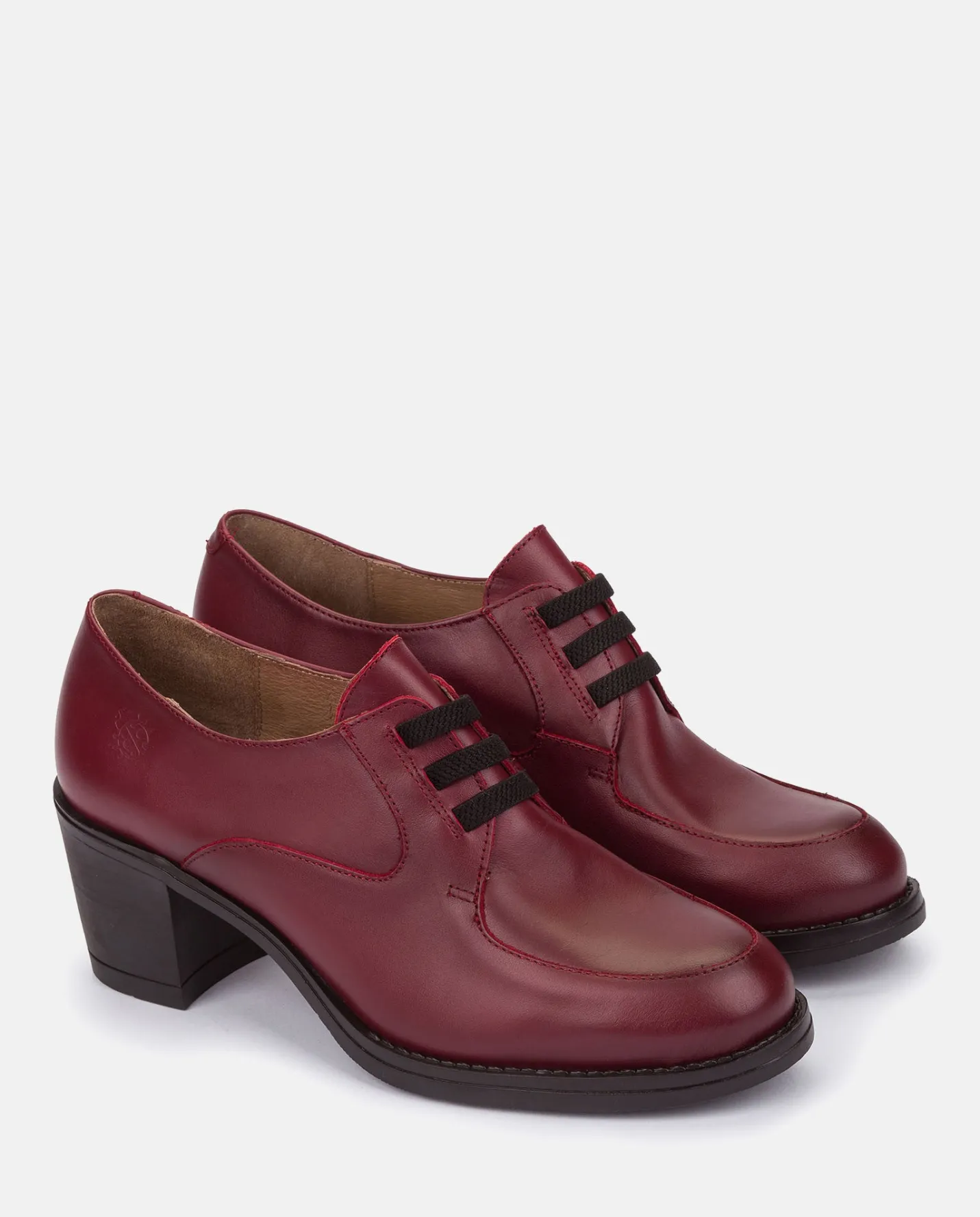 Discount Heeled Shoe LILLE-008 Burgundy Shoes