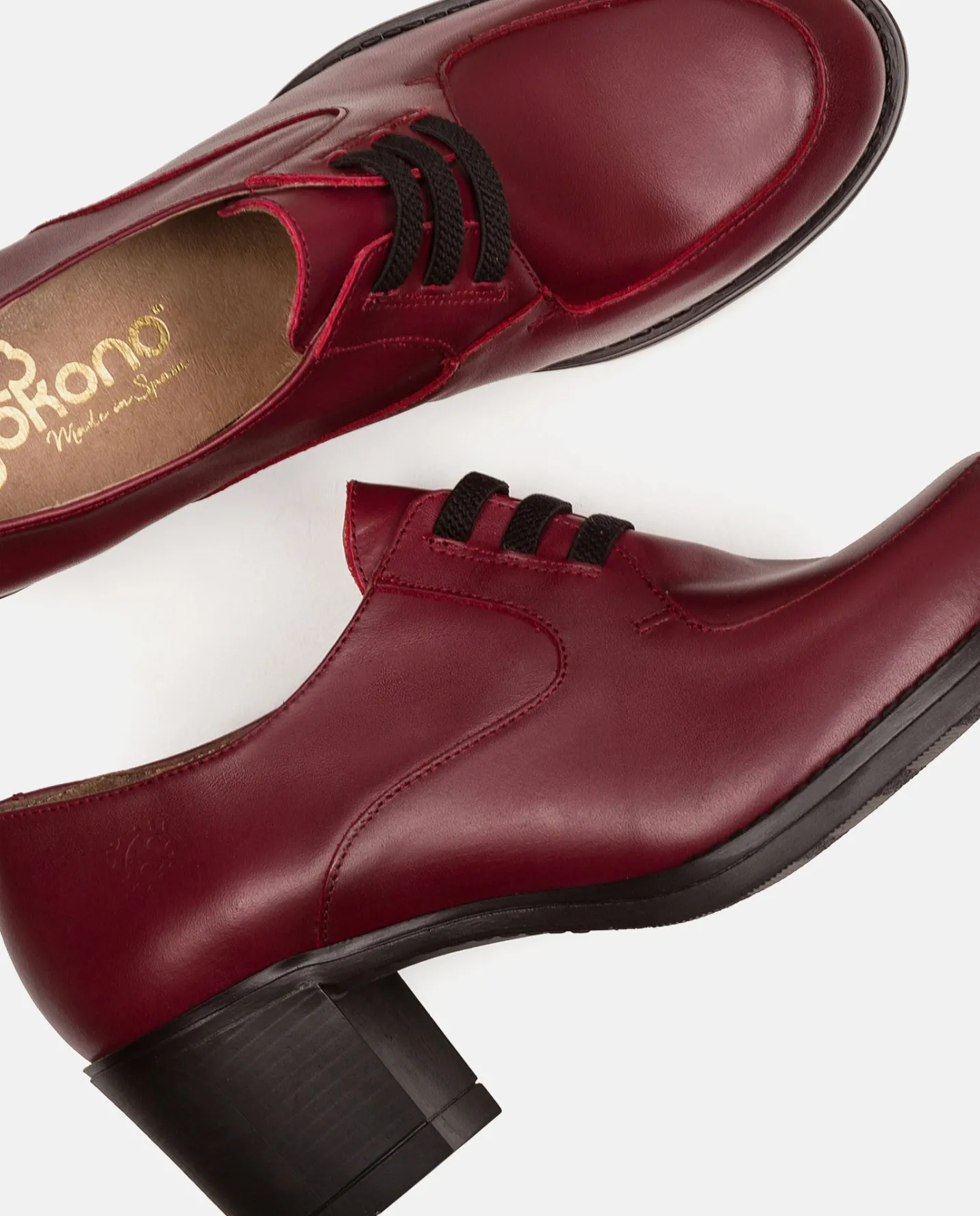 Discount Heeled Shoe LILLE-008 Burgundy Shoes