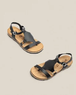 Clearance Platform Sandal CHIPRE-021 Black Platform Sandals|Flat Sandals