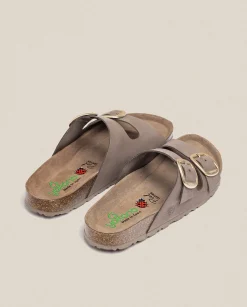 New Platform Sandal GRANADA-700 Gray Flat Sandals