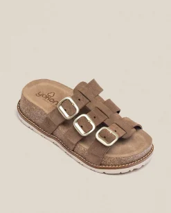 Cheap Platform Sandal OCA-004 Brown Platform Sandals